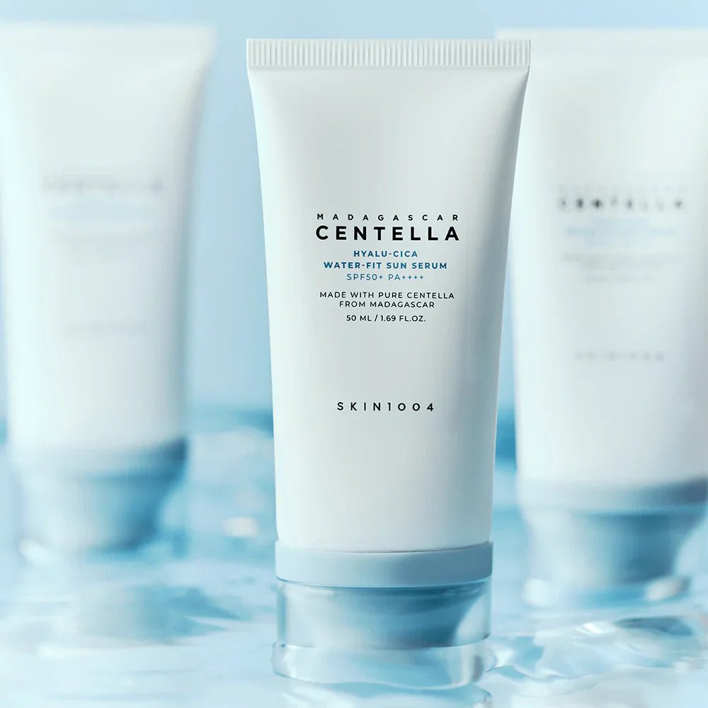 Centella, Hyalu - Cica Water - Fit Sun Serum - Korean Booster