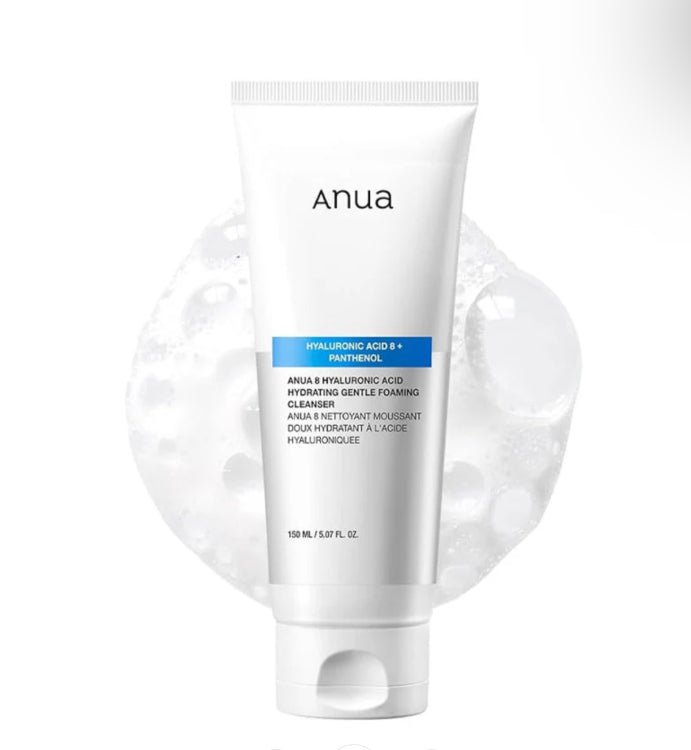 Anua 8 Hyaluronic Acid Hydrating Gentle Foaming Cleanser - Korean Booster