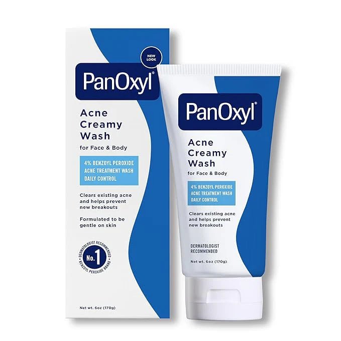 PanOxyl, Acne Creamy Wash, Benzoyl Peroxide 4% Daily Control - Korean Booster