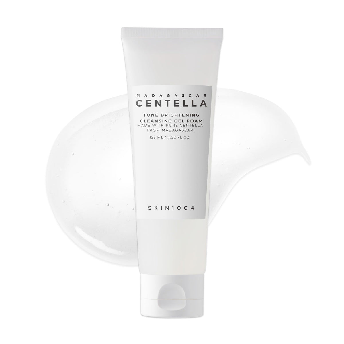 Madagascar Centella Tone Brightening Cleansing Gel Foam, 125 ml - Korean Booster