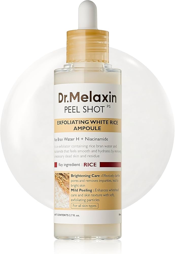 Dr.Melaxin Peel Shot Glow White Rice Peeling Ampoule 80ml - Korean Booster