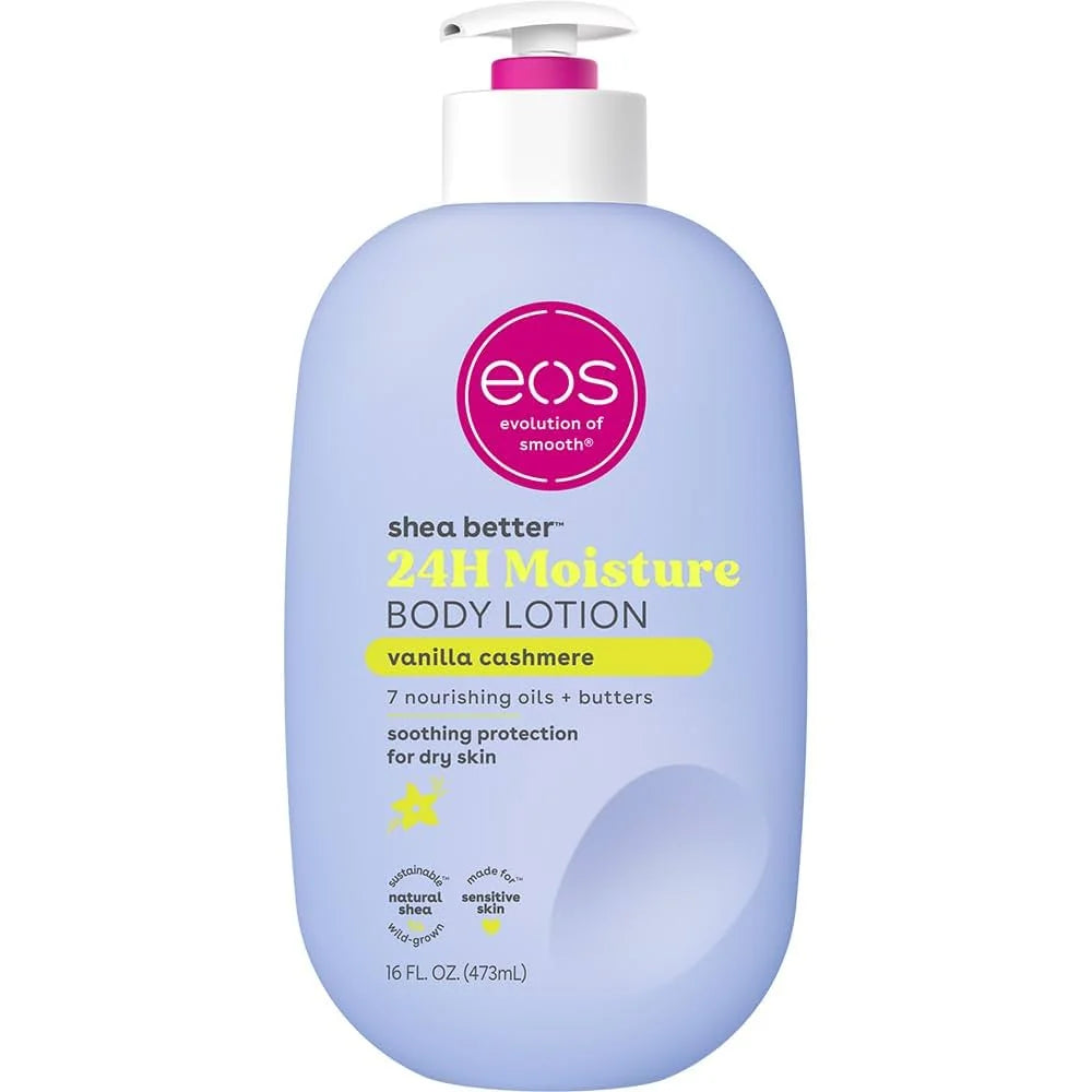 EOS Shea Better Body Lotion Vanilla Cashmere, 24-Hour Moisture Skin Care 473ml