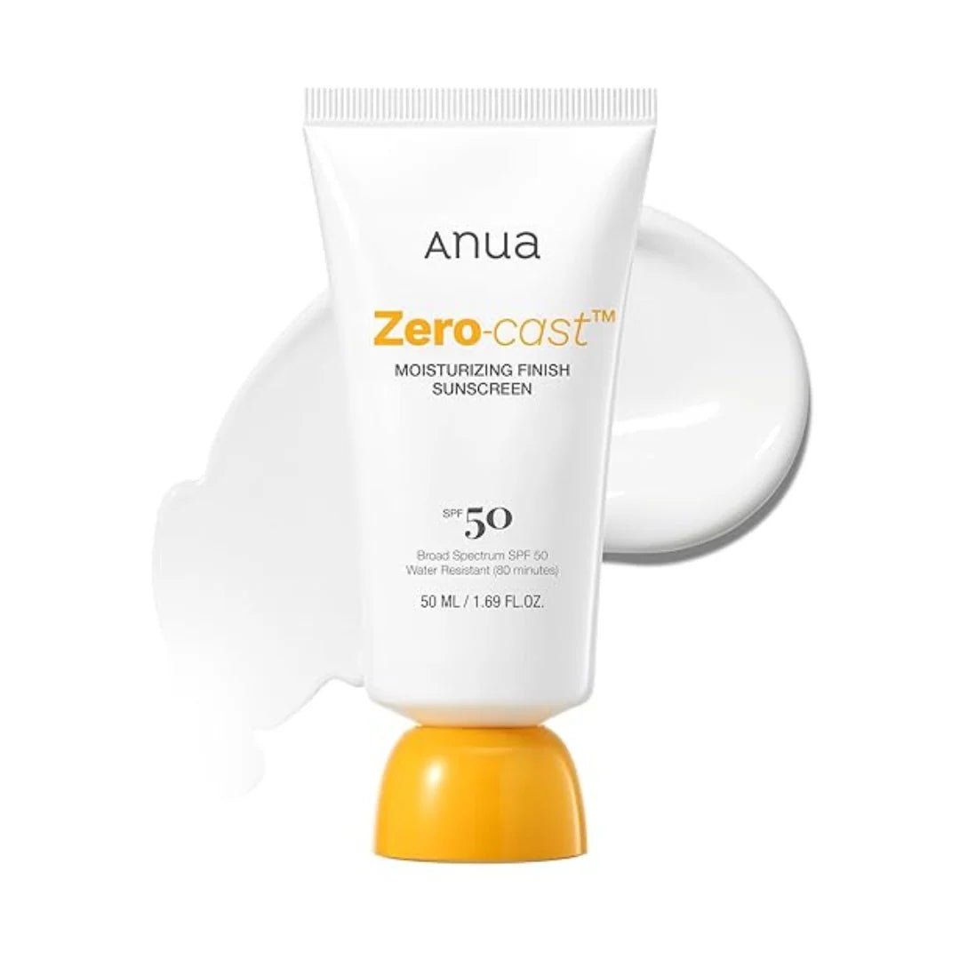 Anua Zero-Cast Moisturizing Finish Sunscreen 50ml - Korean Booster